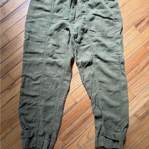 Anthropologie  Green Cargo Pants